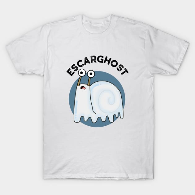 Escarghost Funny French Ghost Snail Pun T-Shirt by punnybone